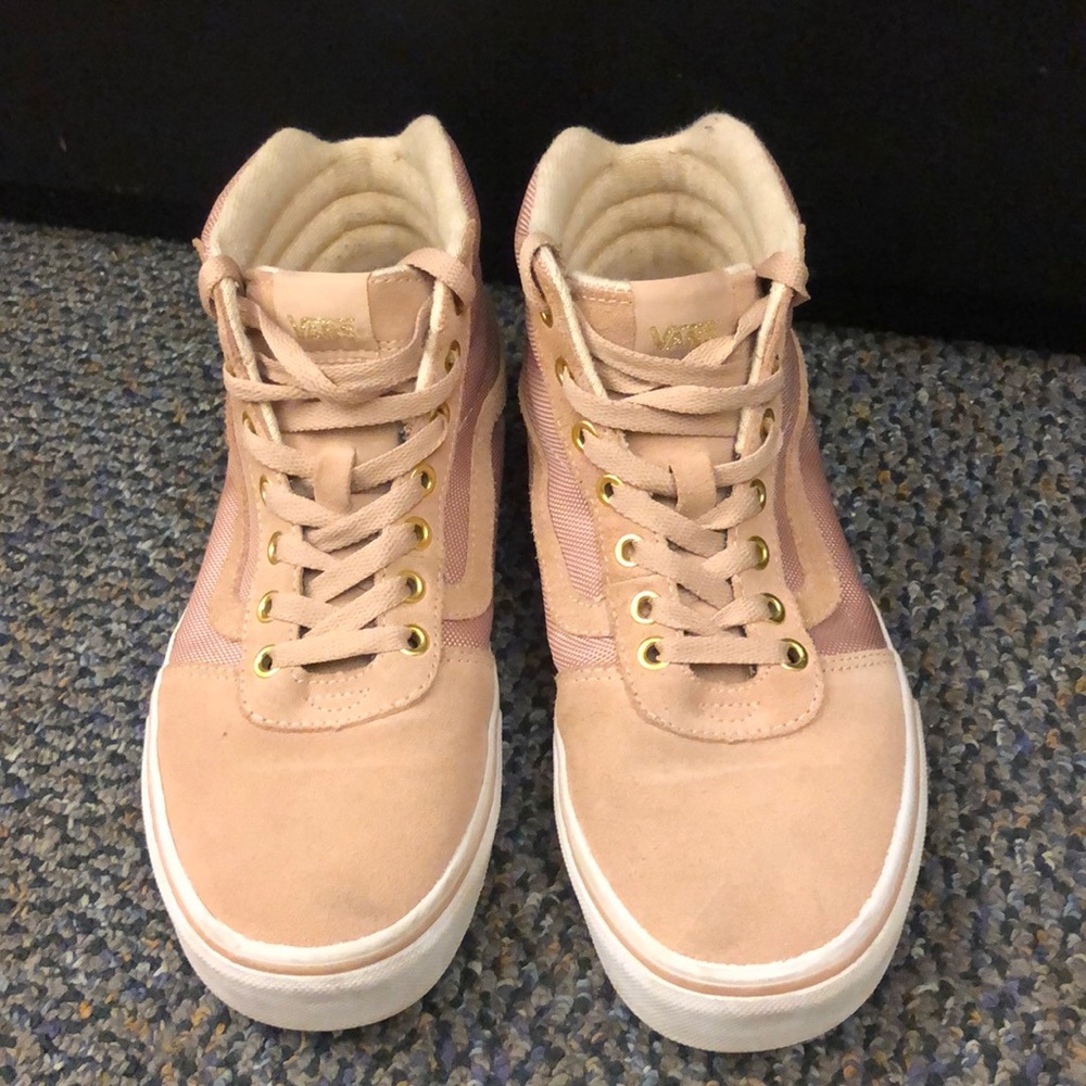 Pink high top vans